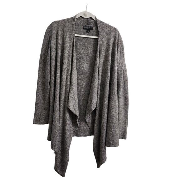 BAREFOOT DREAMS Bamboo Chic Lite Calypso Wrap Cardigan Sweater 436 Gray S/M - Picture 1 of 9